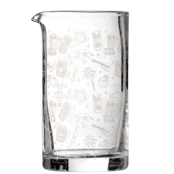 Tiki Style Mixing Glass